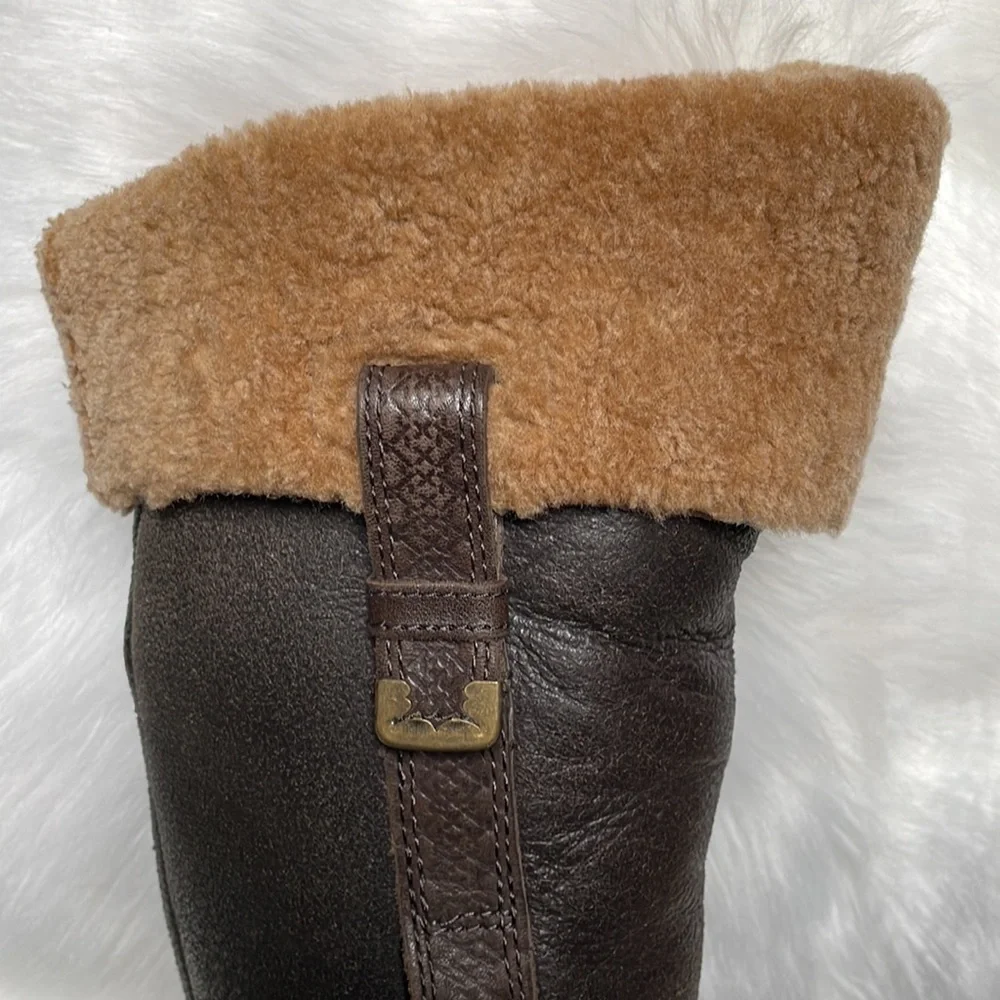 UGG Lodge Boots size/8 fully lined Sherpa with zippers for easy on/off - Picture 2 of 8